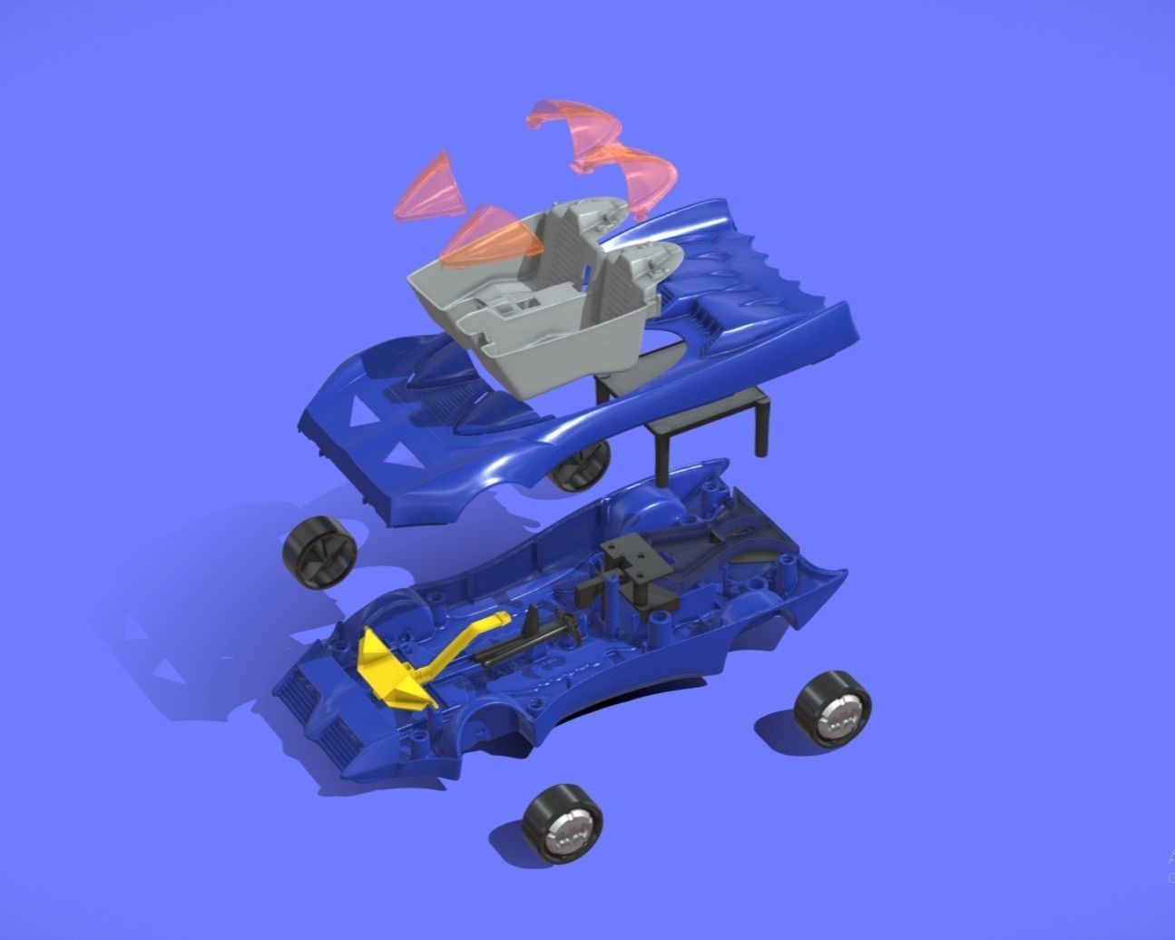 1980s KENNER BATMOBILE TOY CAR - 3D SCAN - 3D print model_1