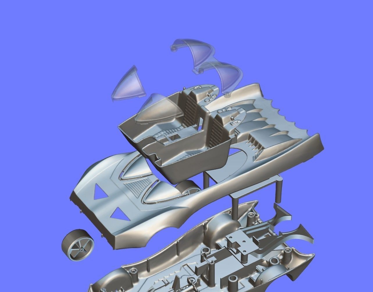 1980s KENNER BATMOBILE TOY CAR - 3D SCAN - 3D print model_15