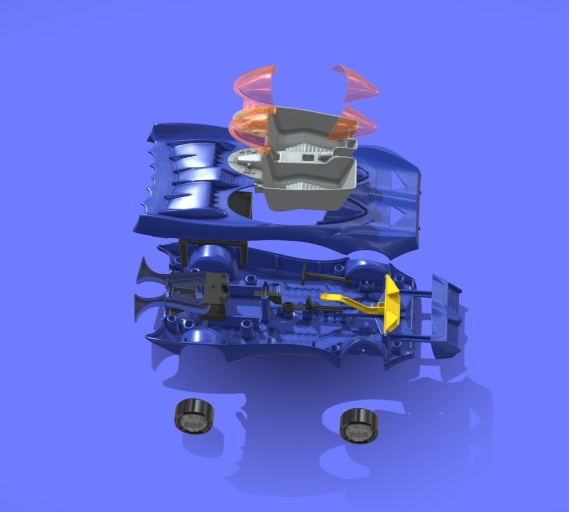 1980s KENNER BATMOBILE TOY CAR - 3D SCAN - 3D print model_13