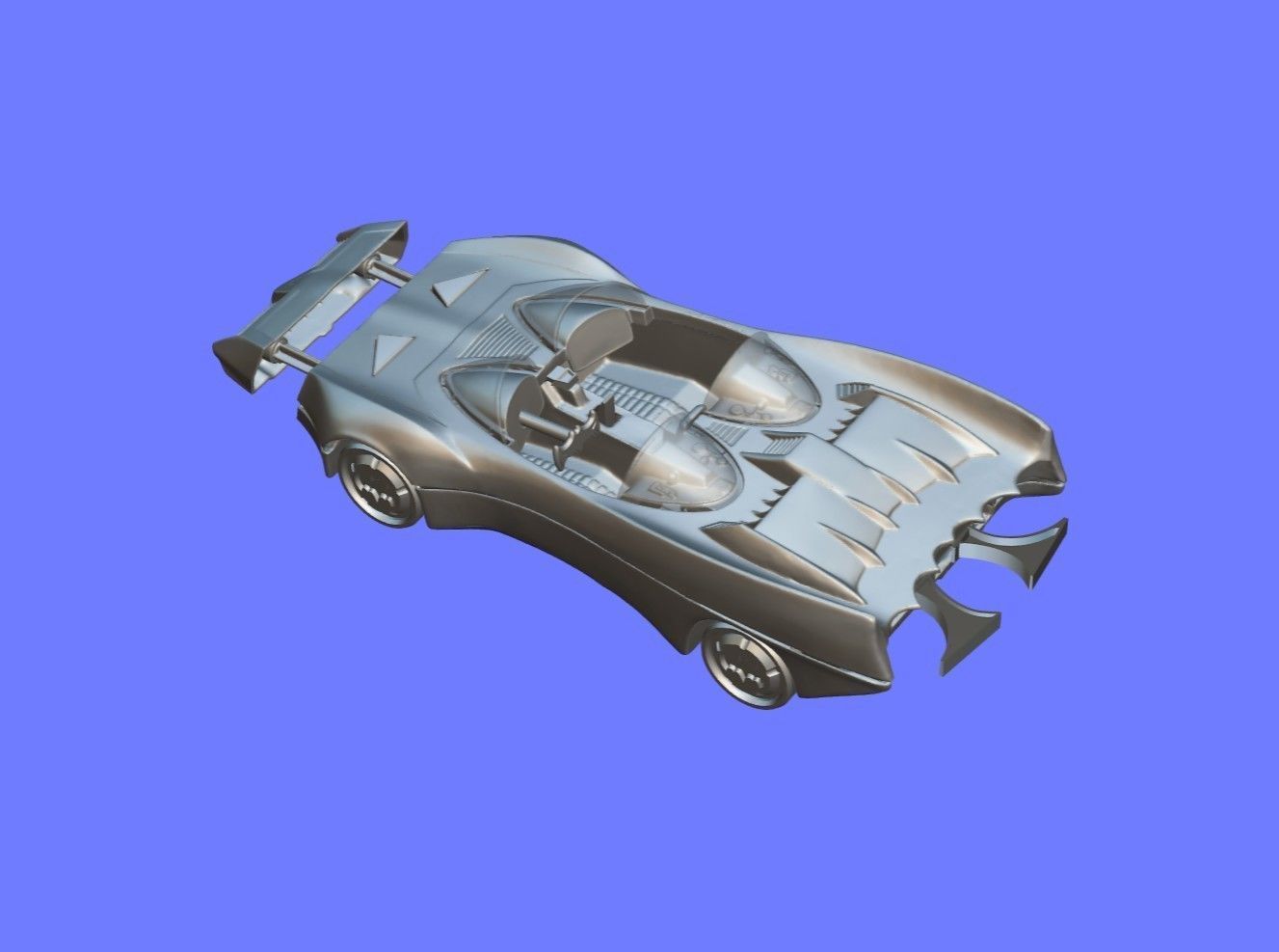 1980s KENNER BATMOBILE TOY CAR - 3D SCAN - 3D print model_7