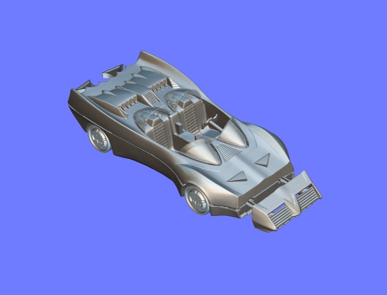 1980s KENNER BATMOBILE TOY CAR - 3D SCAN - 3D print model_9