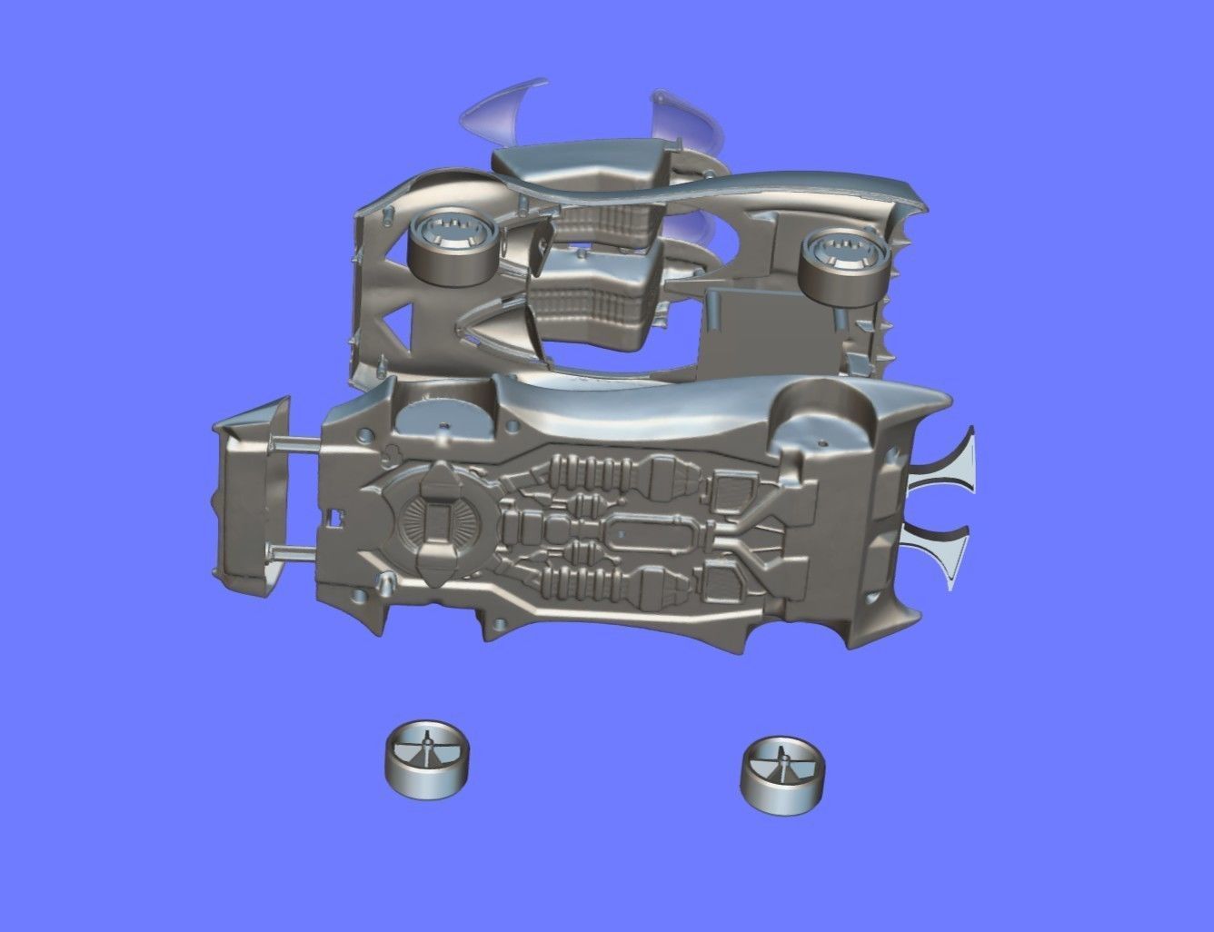1980s KENNER BATMOBILE TOY CAR - 3D SCAN - 3D print model_21
