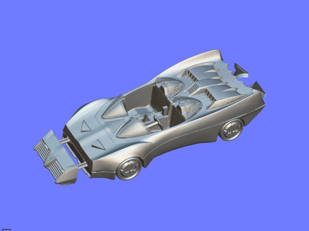 1980s KENNER BATMOBILE TOY CAR - 3D SCAN - 3D print model_6