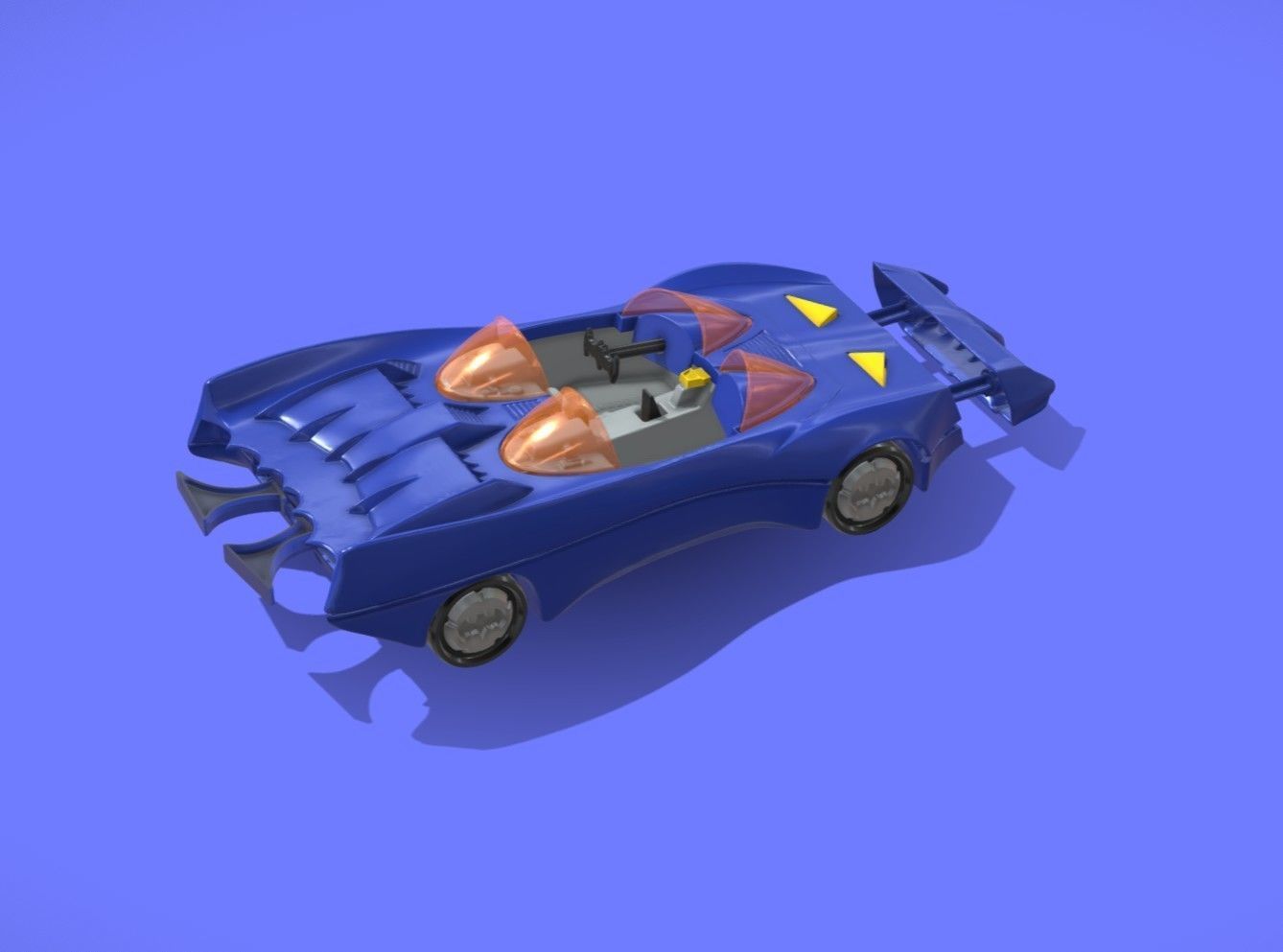 1980s KENNER BATMOBILE TOY CAR - 3D SCAN - 3D print model_4