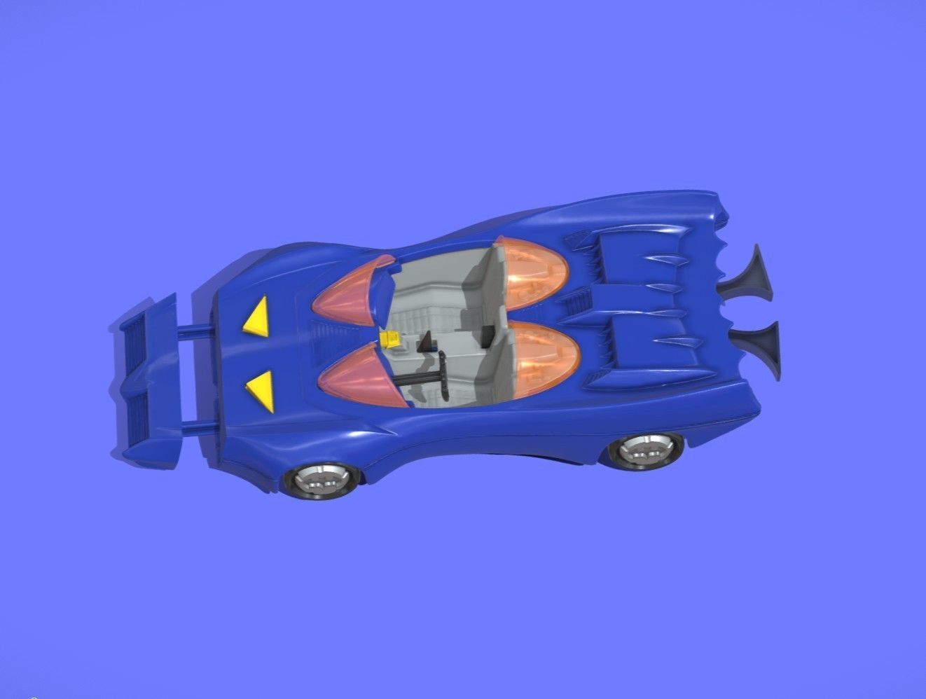 1980s KENNER BATMOBILE TOY CAR - 3D SCAN - 3D print model_2