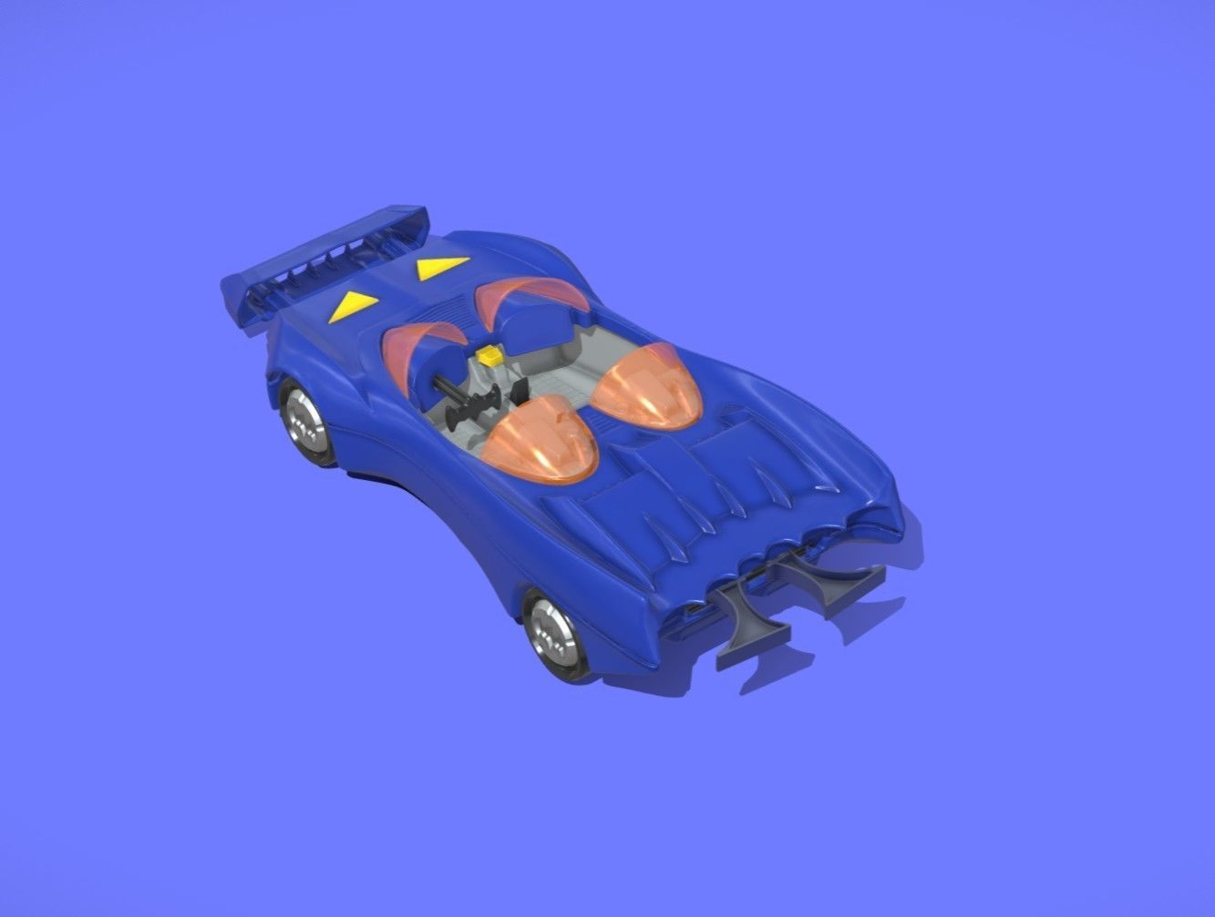 1980s KENNER BATMOBILE TOY CAR - 3D SCAN - 3D print model_3