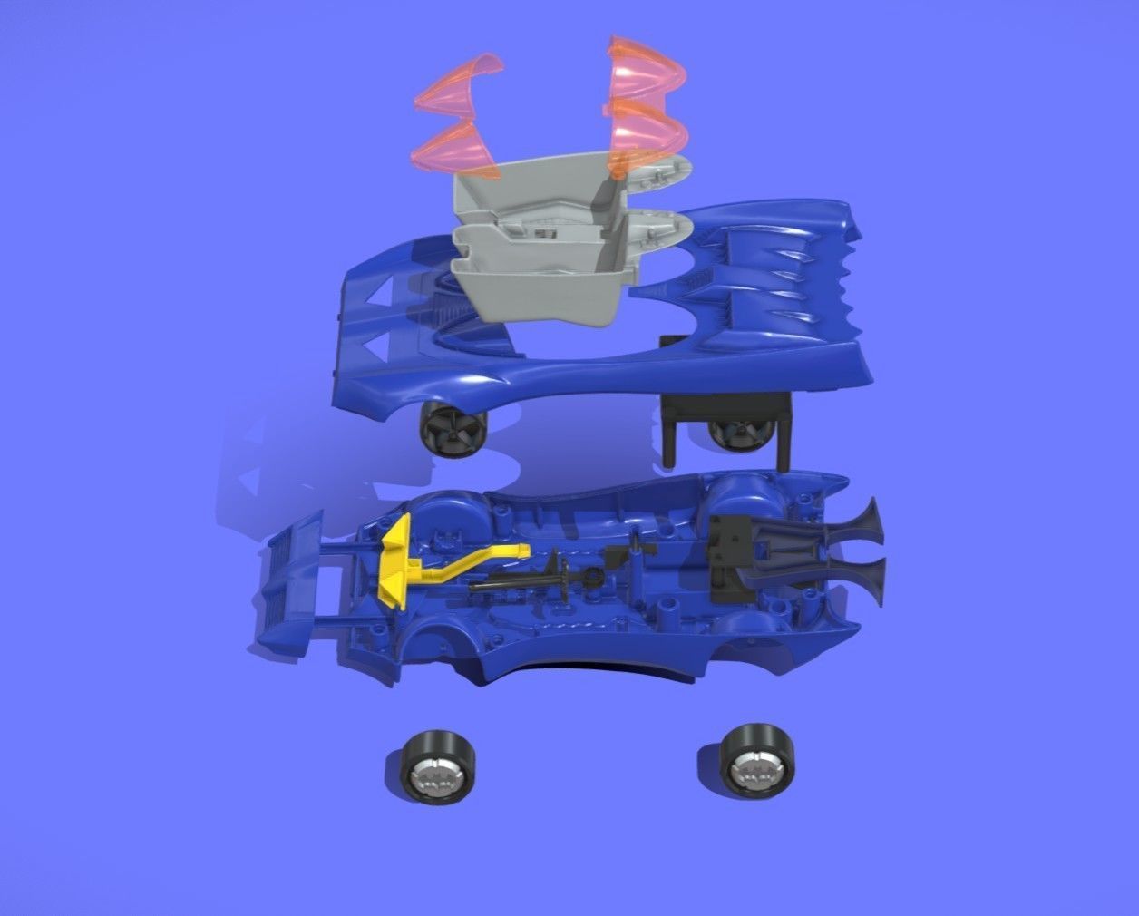 1980s KENNER BATMOBILE TOY CAR - 3D SCAN - 3D print model_11