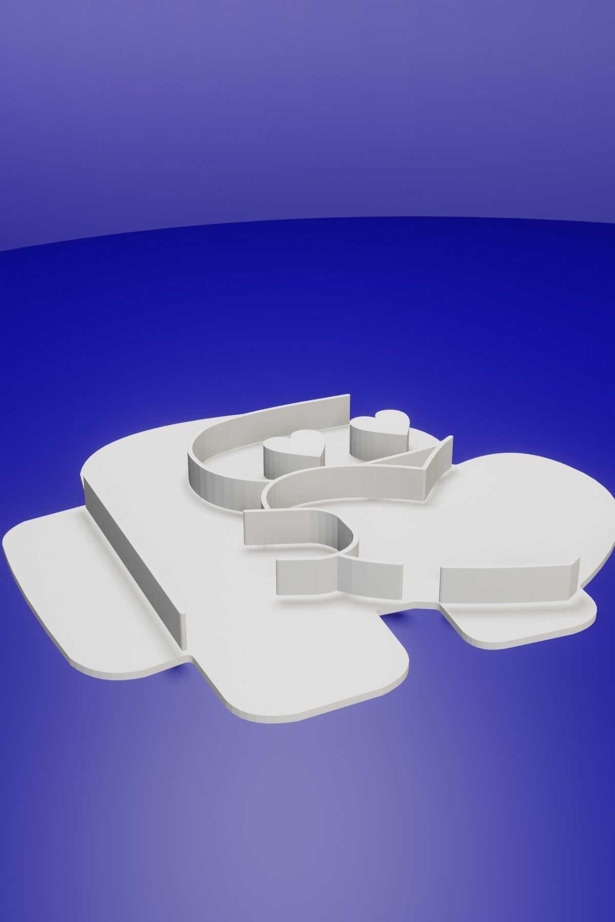 AMONG US HEART MOLD 3D model_1