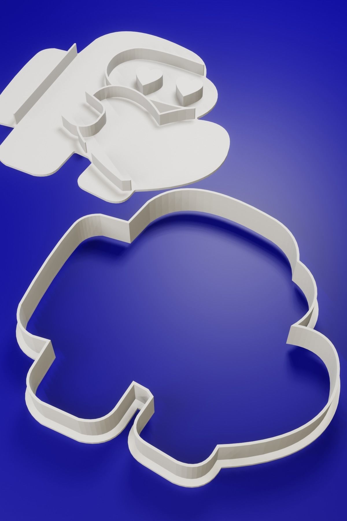 AMONG US HEART MOLD 3D model_3