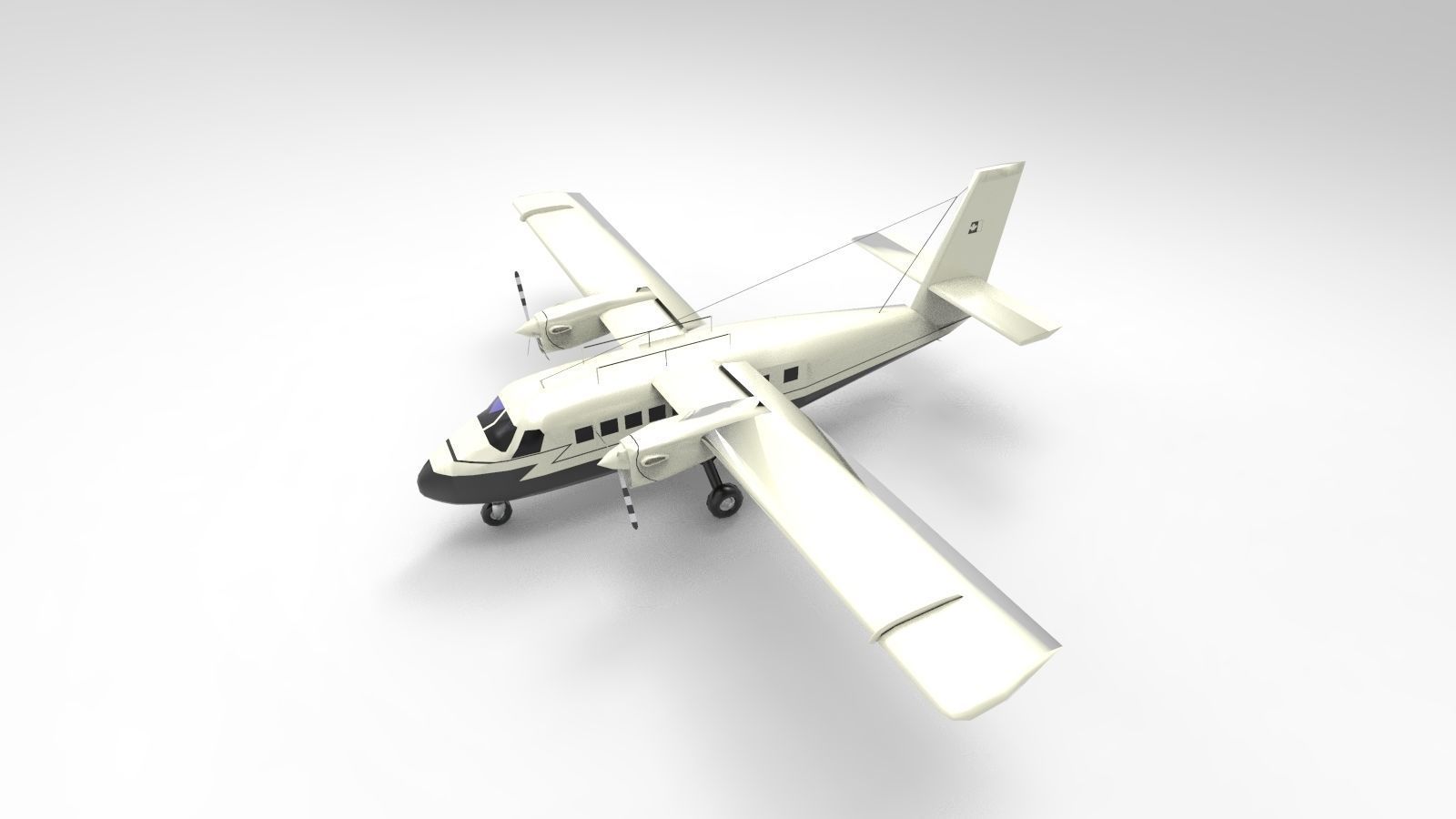 DHC-6 Twin Otter 3D model_1