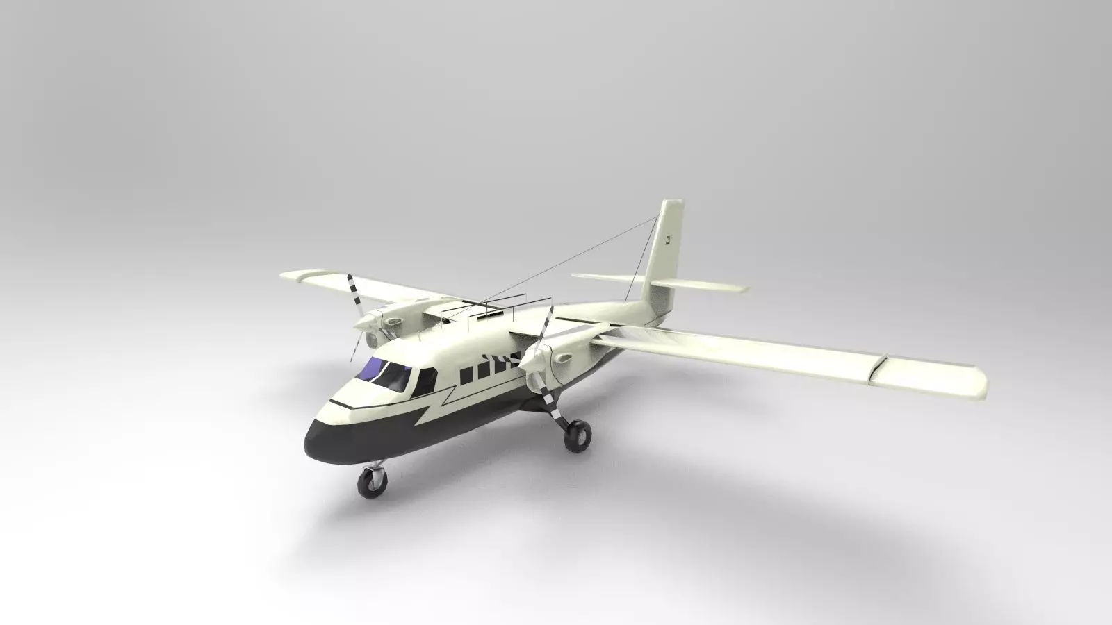 DHC-6 Twin Otter 3D model_0