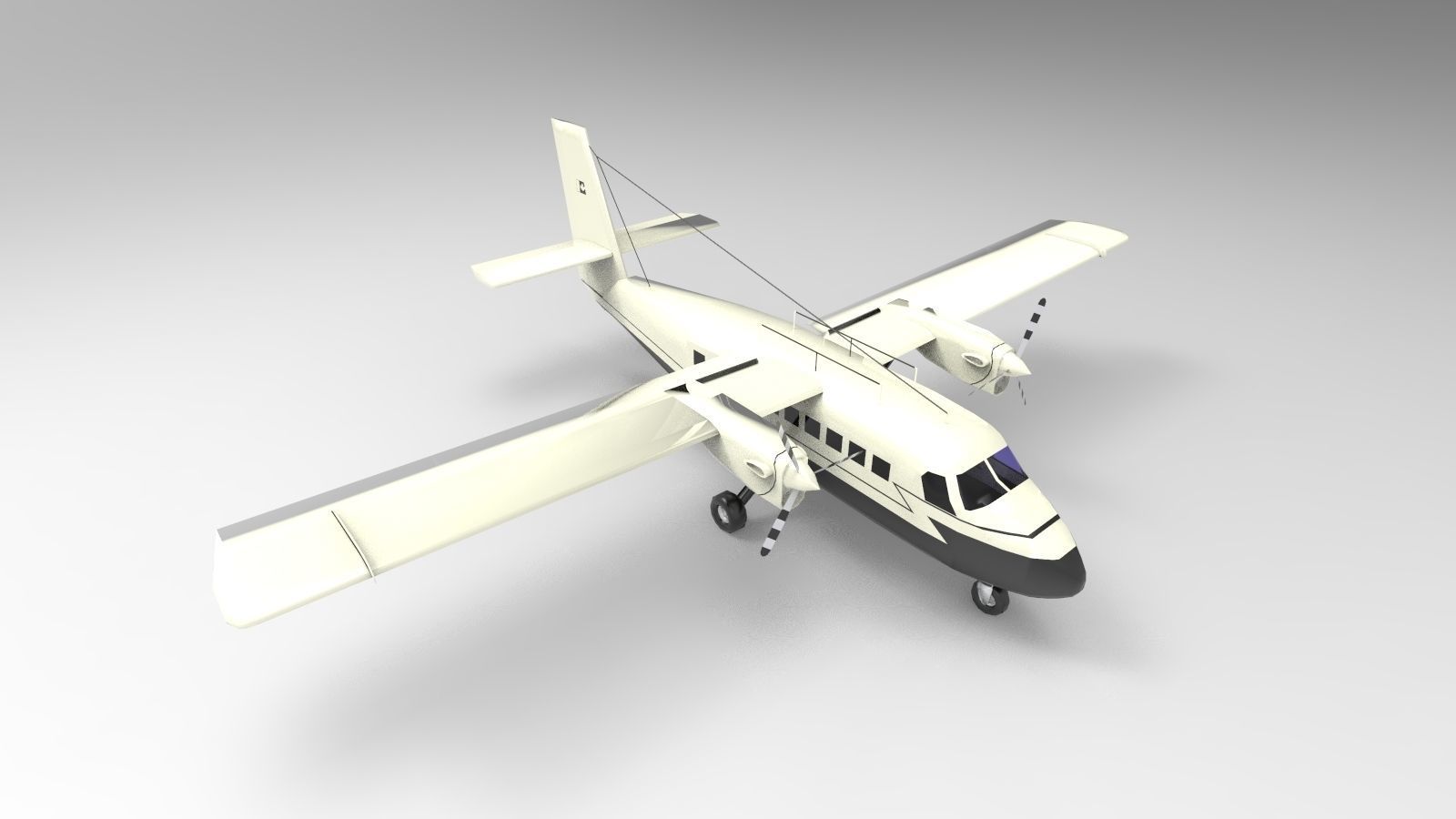 DHC-6 Twin Otter 3D model_3