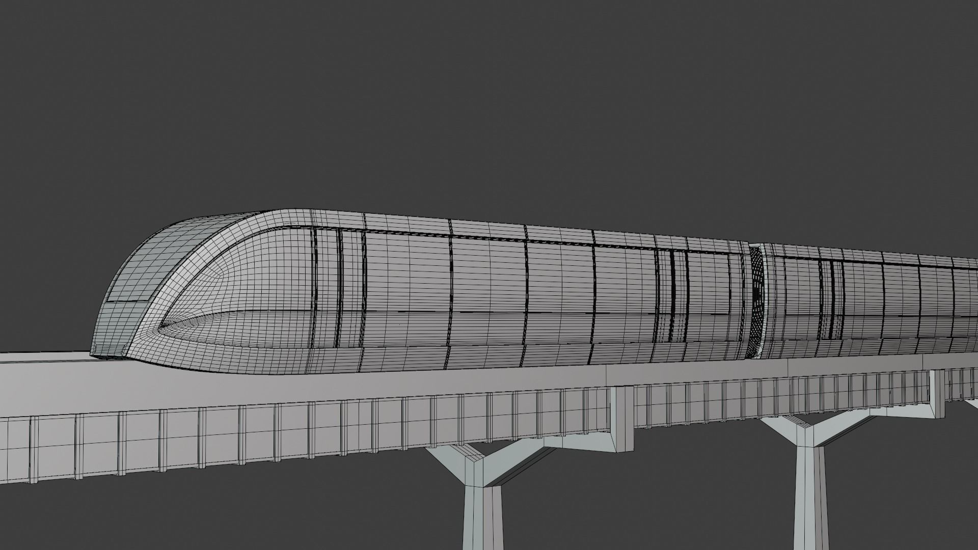 Monorail train concept 2023 IV 3D model_6