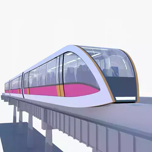 Monorail train concept 2023 IV 3D model