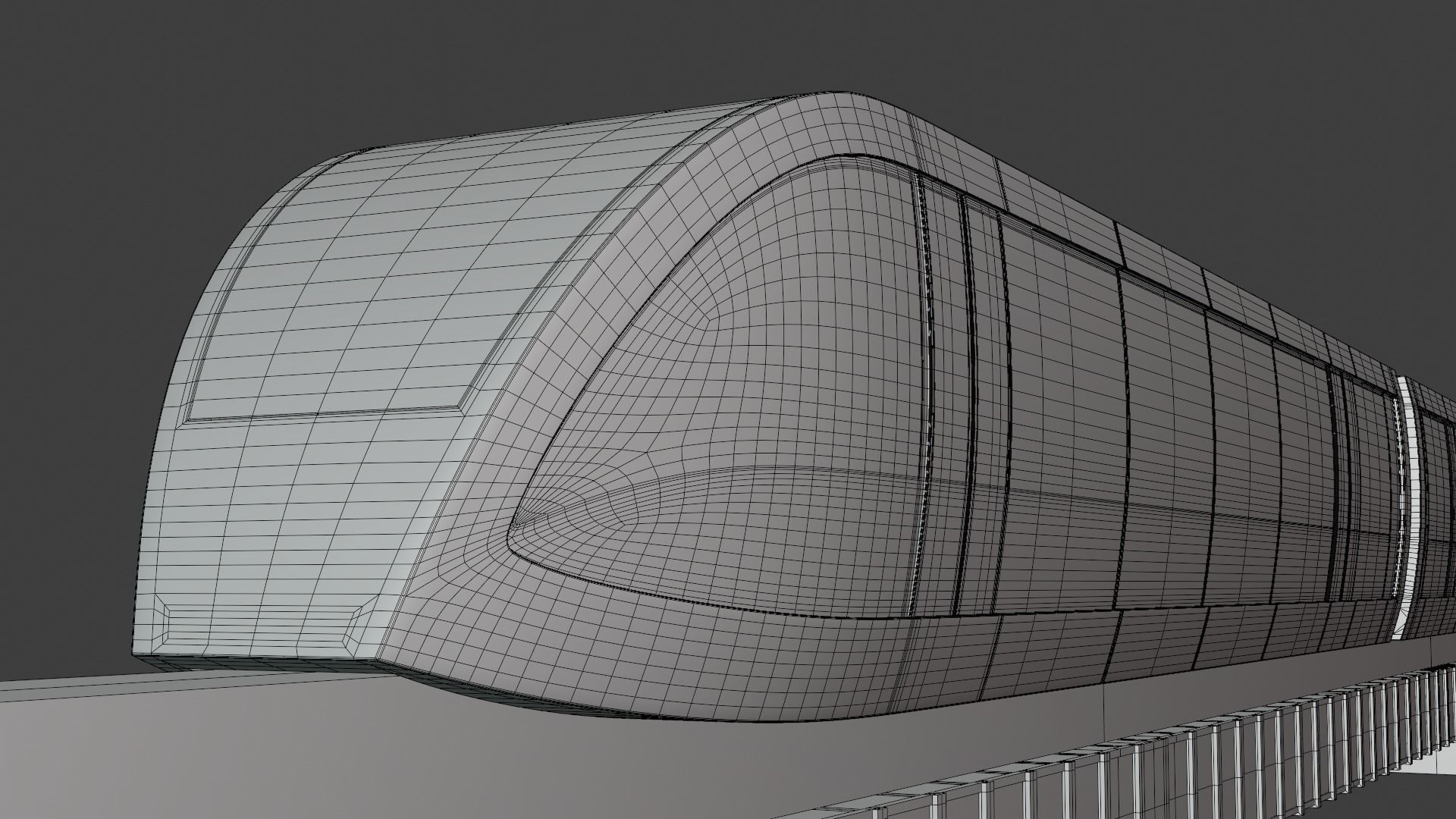 Monorail train concept 2023 IV 3D model_4