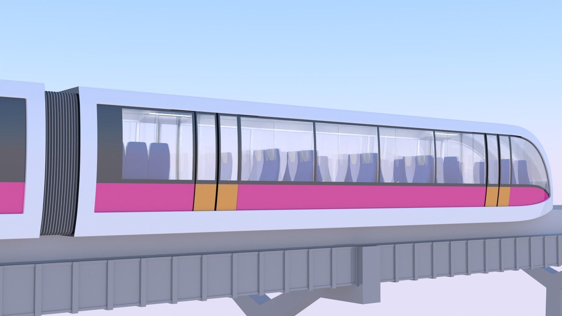 Monorail train concept 2023 IV 3D model_11