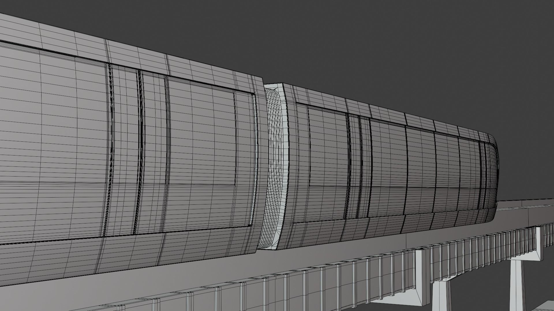 Monorail train concept 2023 IV 3D model_10