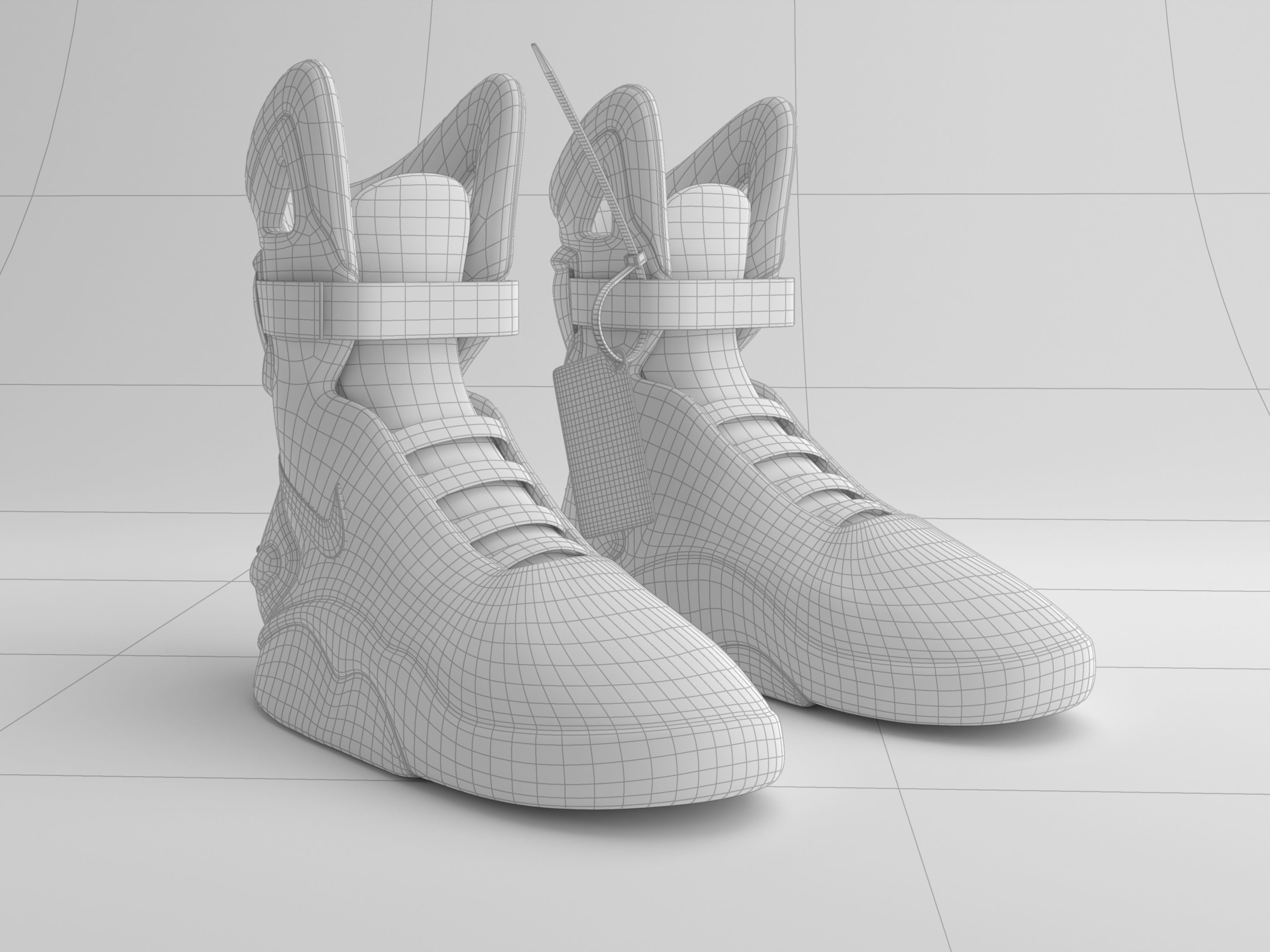 NIKE MAG Low-poly 3D model_7