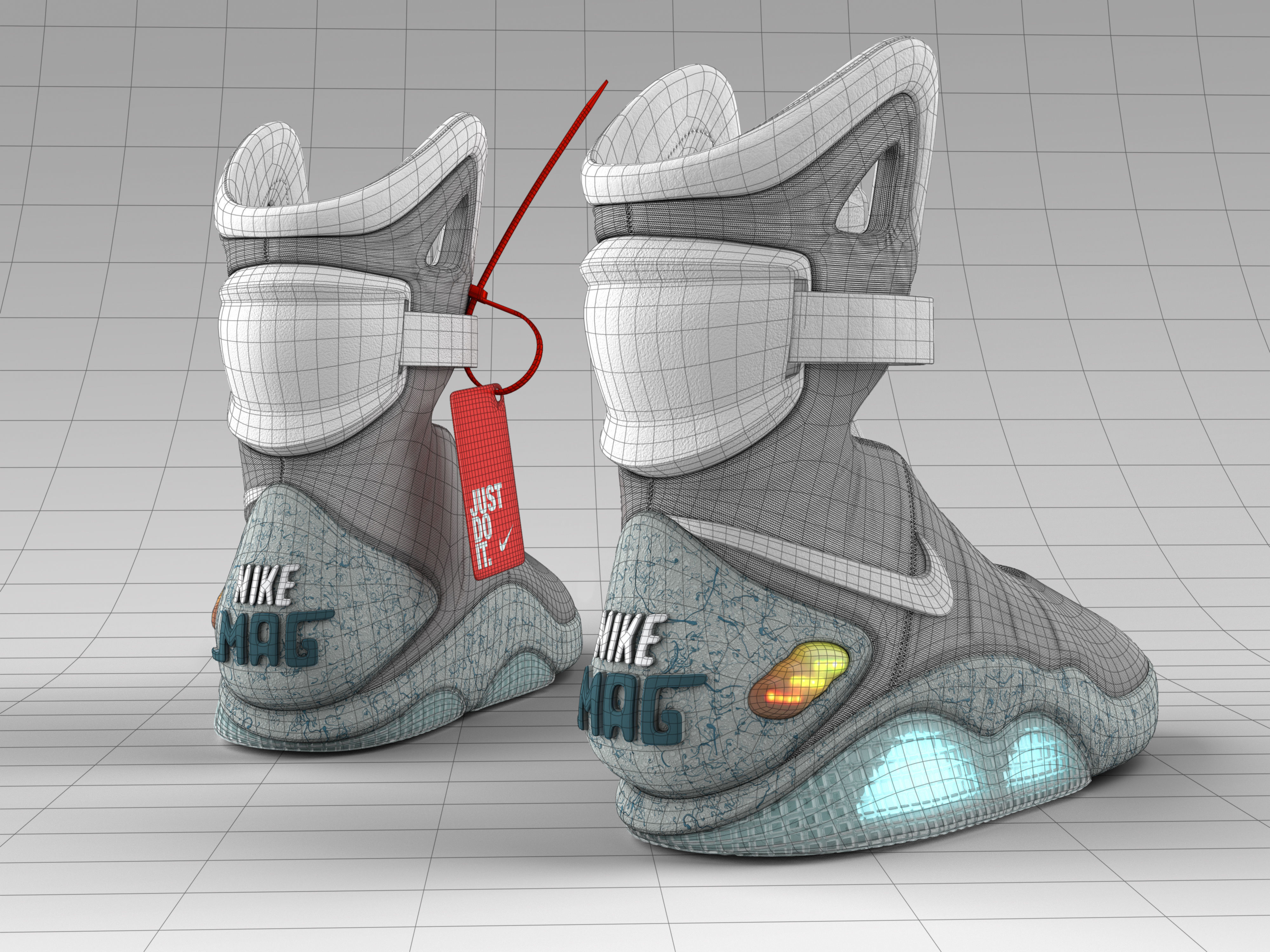 NIKE MAG Low-poly 3D model_6
