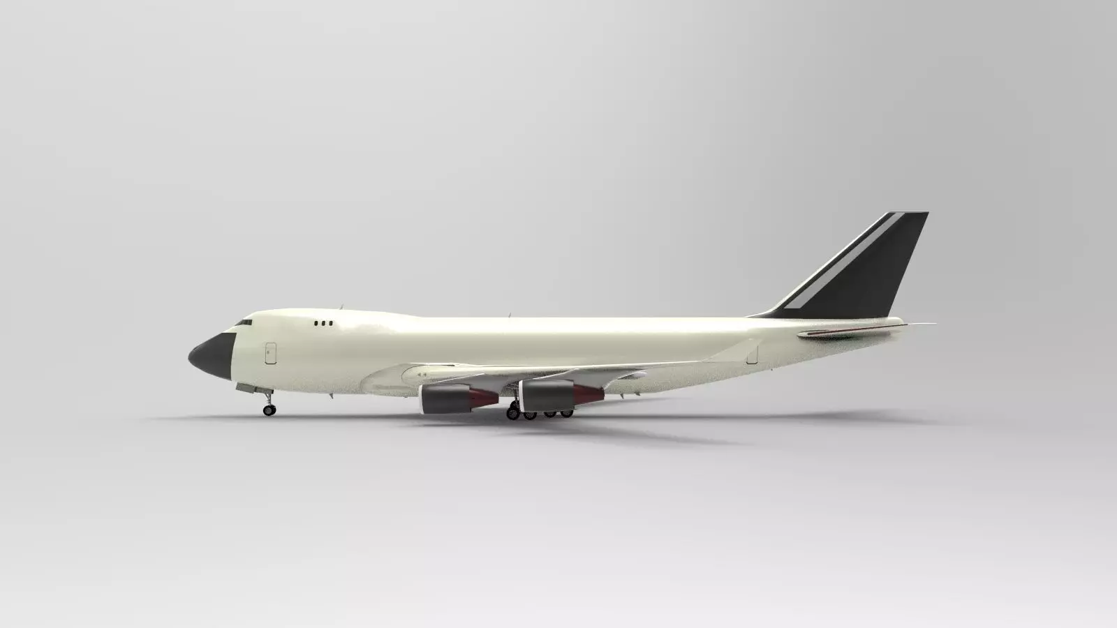 Boeing 747-400F 3D model_0