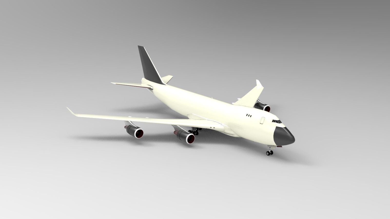 Boeing 747-400F 3D model_3