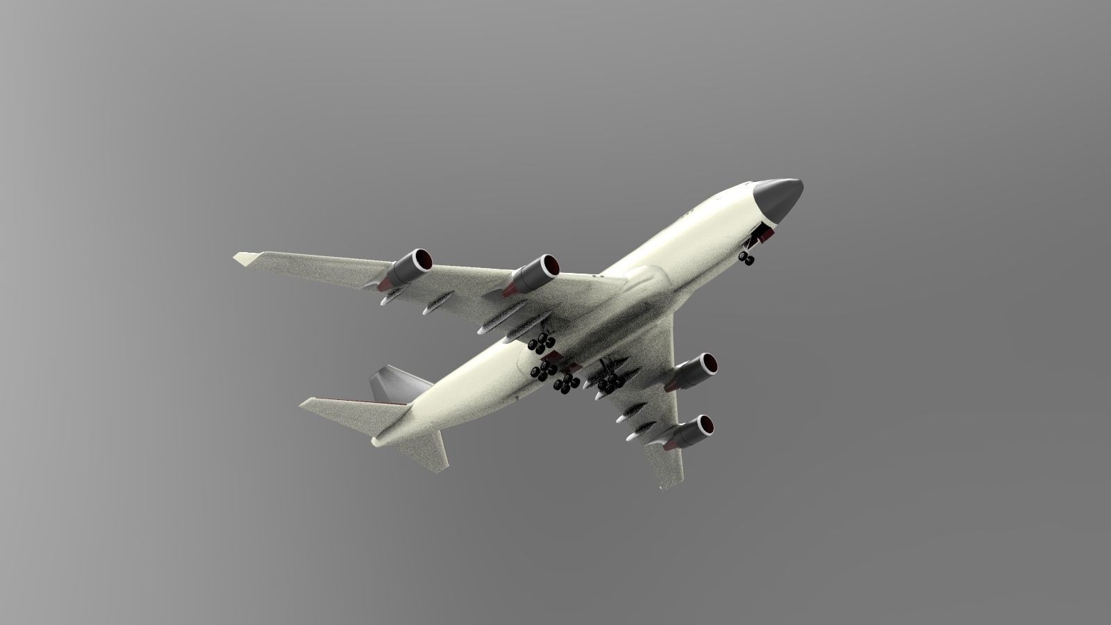 Boeing 747-400F 3D model_4