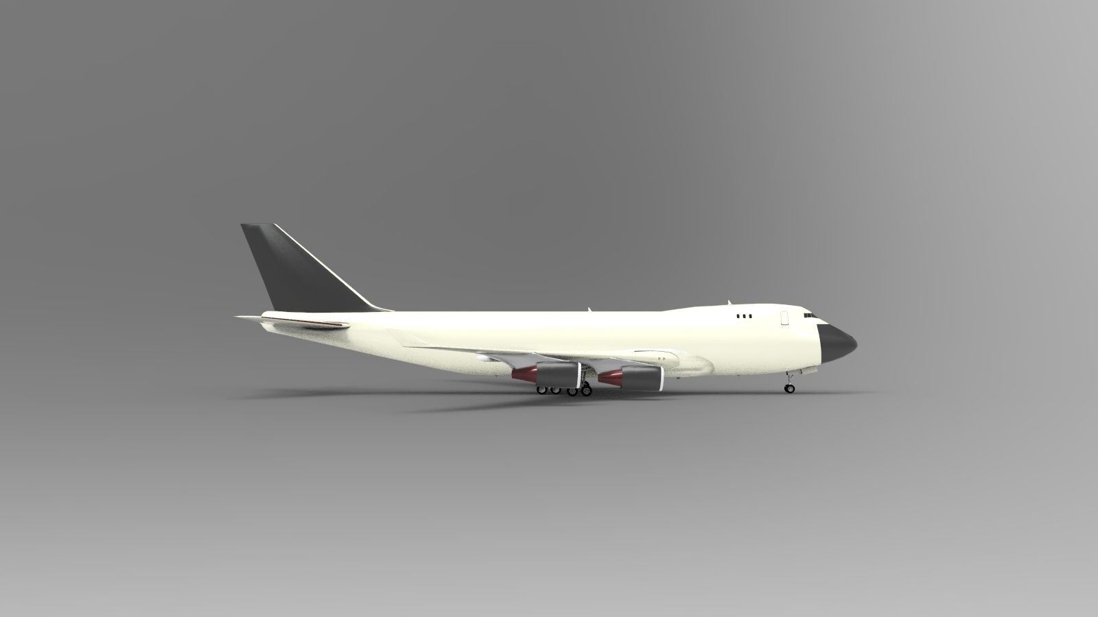 Boeing 747-400F 3D model_2