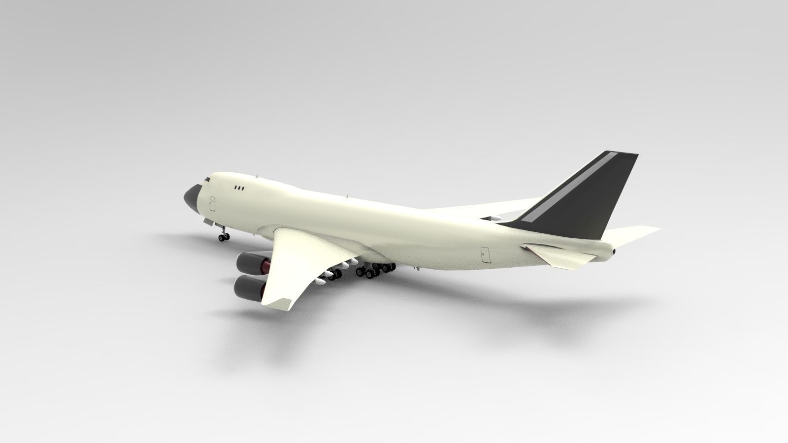 Boeing 747-400F 3D model_1
