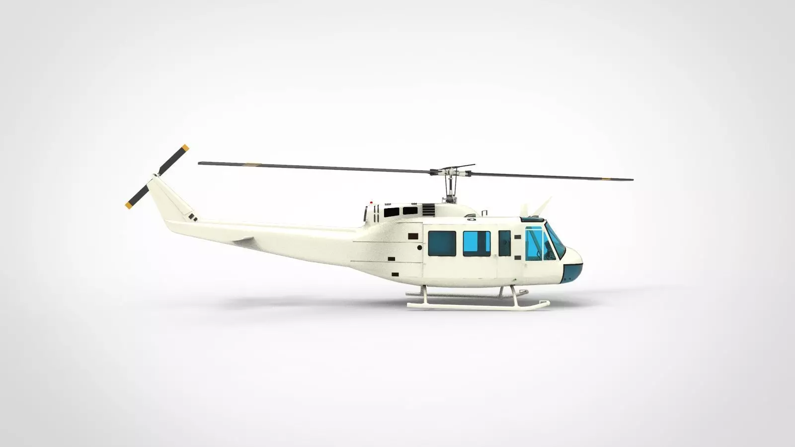 Bell UH-1 Iroquois 3D model_0