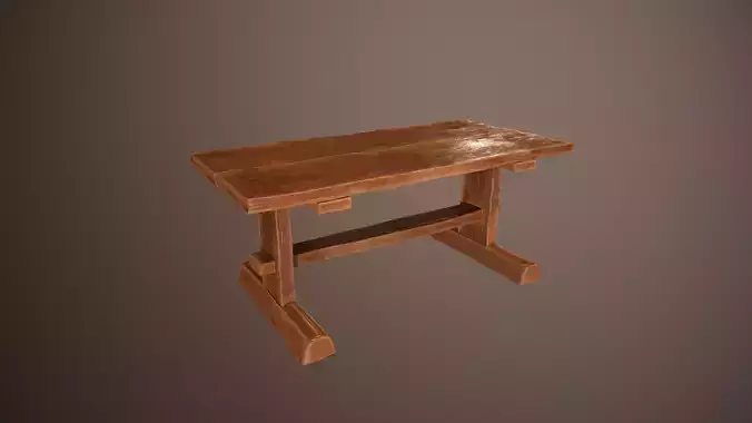 Stylized  Wood Table