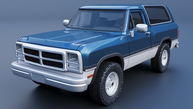 Dodge Ramcharger 1991 3D print model 3