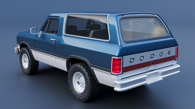 Dodge Ramcharger 1991 3D print model 5