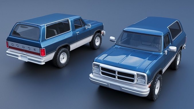 Dodge Ramcharger 1991 3D print model 2
