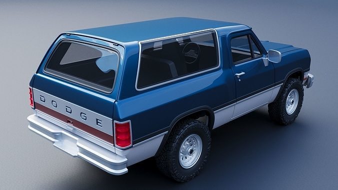 Dodge Ramcharger 1991 3D print model 7