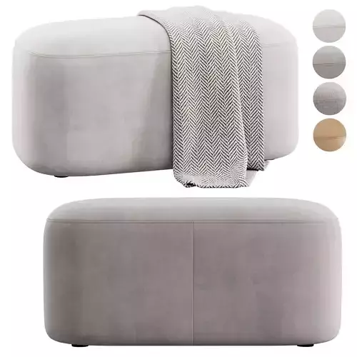 Alastar Oval Ottoman by Oslo Home
