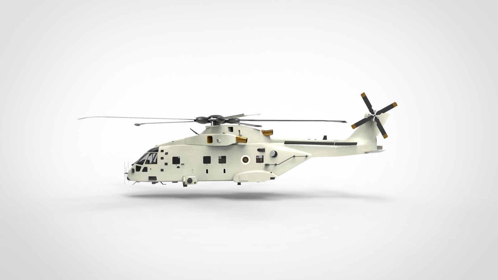 AgustaWestland AW101 3D model_1