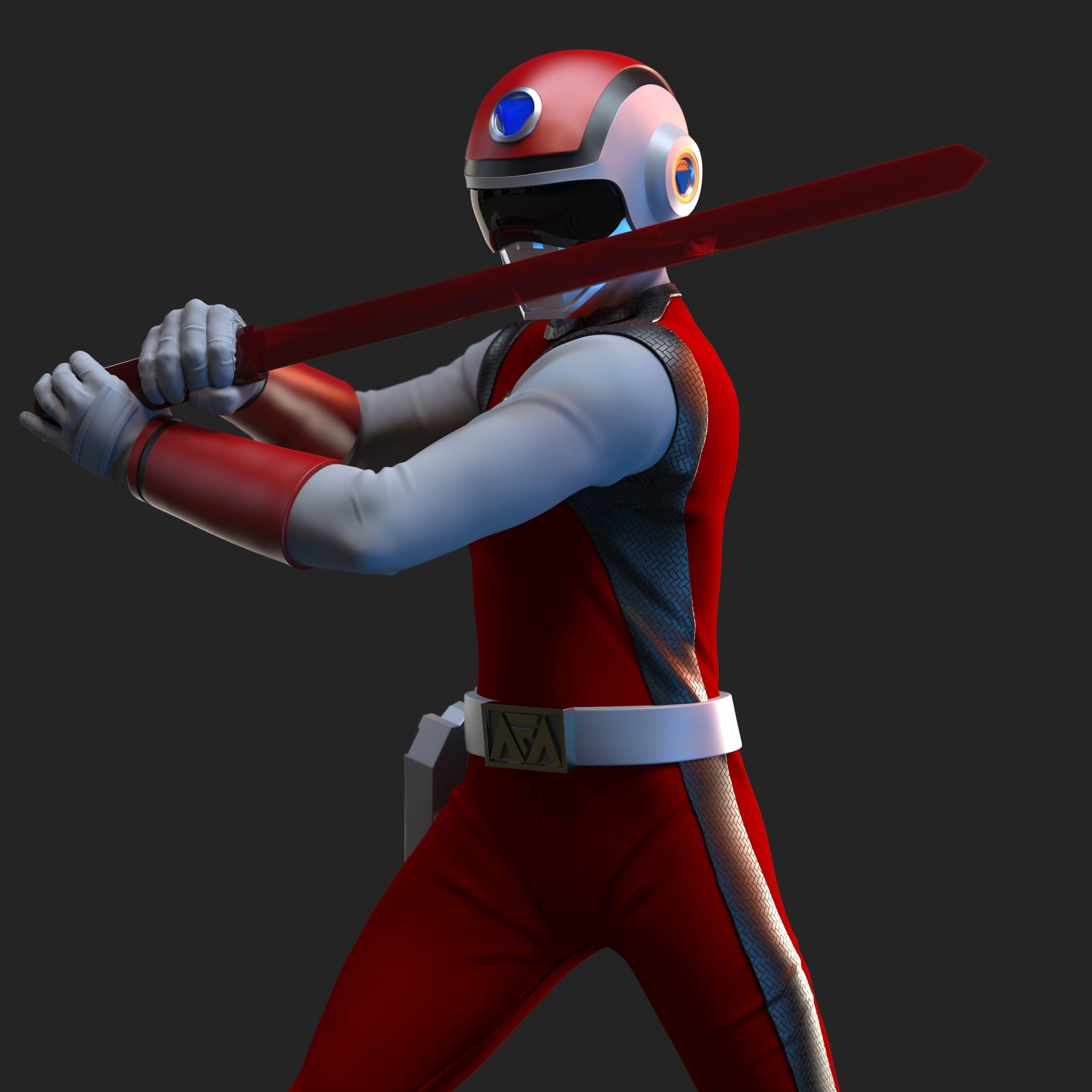 Chounshinsei Flashman - Red Flash 3D model 3D printable | CGTrader