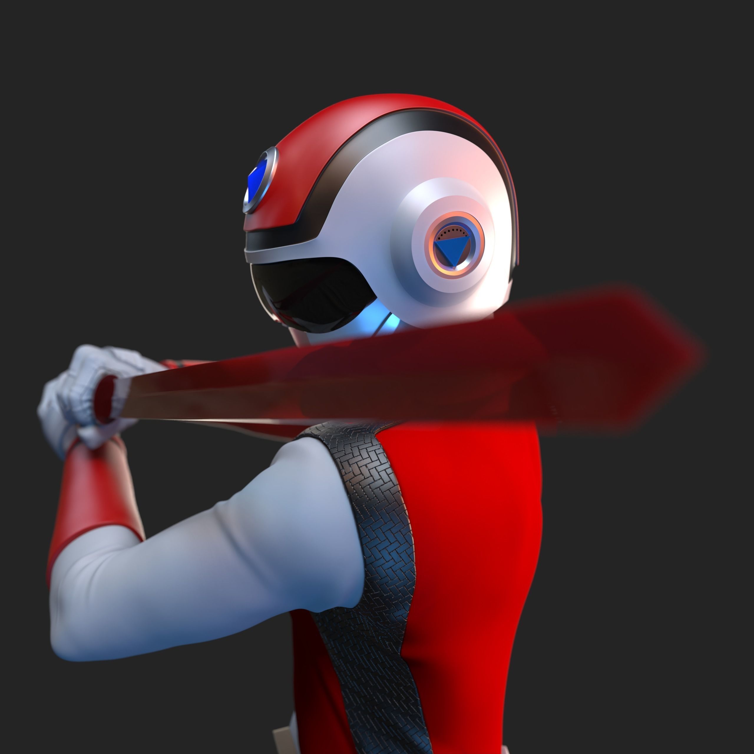 Chounshinsei Flashman - Red Flash 3D model 3D printable | CGTrader