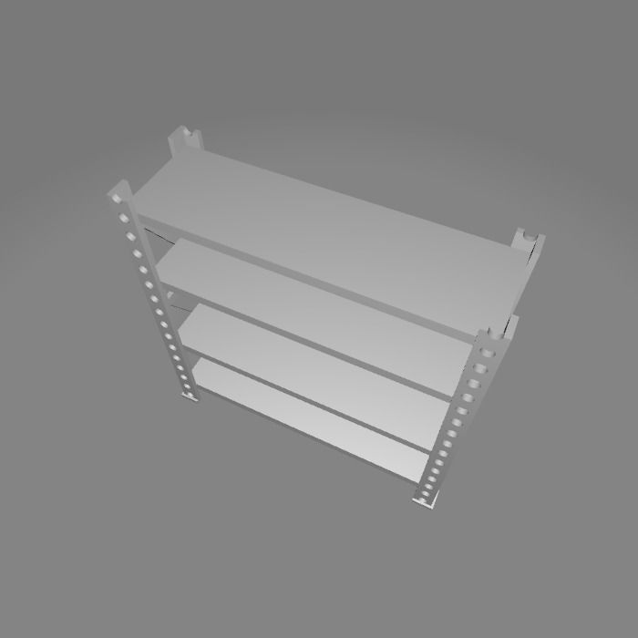 Stuff Rack V2 Scale Diorama 3D print model_2