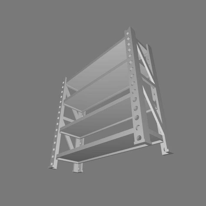 Stuff Rack V2 Scale Diorama 3D print model_3