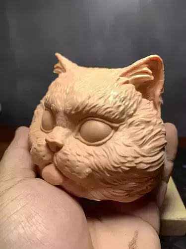 Cat Head 01 3D print model
