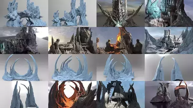 Fantasy Cliffs Collection 1 