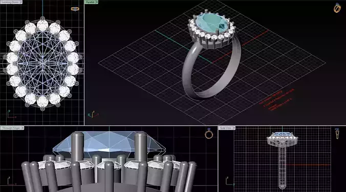 rING sOLITARY Turmalina Paraiba