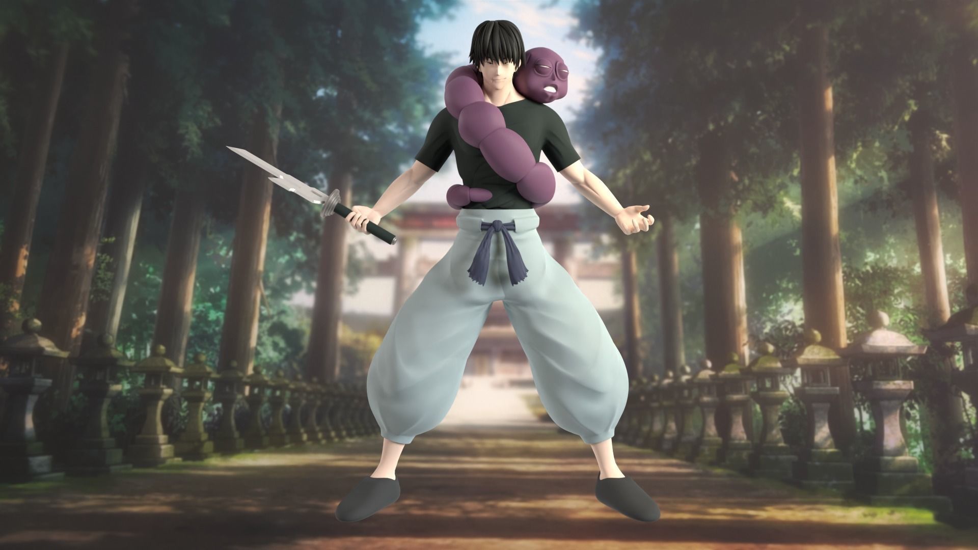 Toji Fushiguro - Jujutsu Kaisen 3D model_1