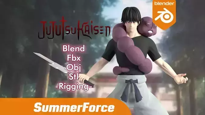 Toji Fushiguro - Jujutsu Kaisen 3D model