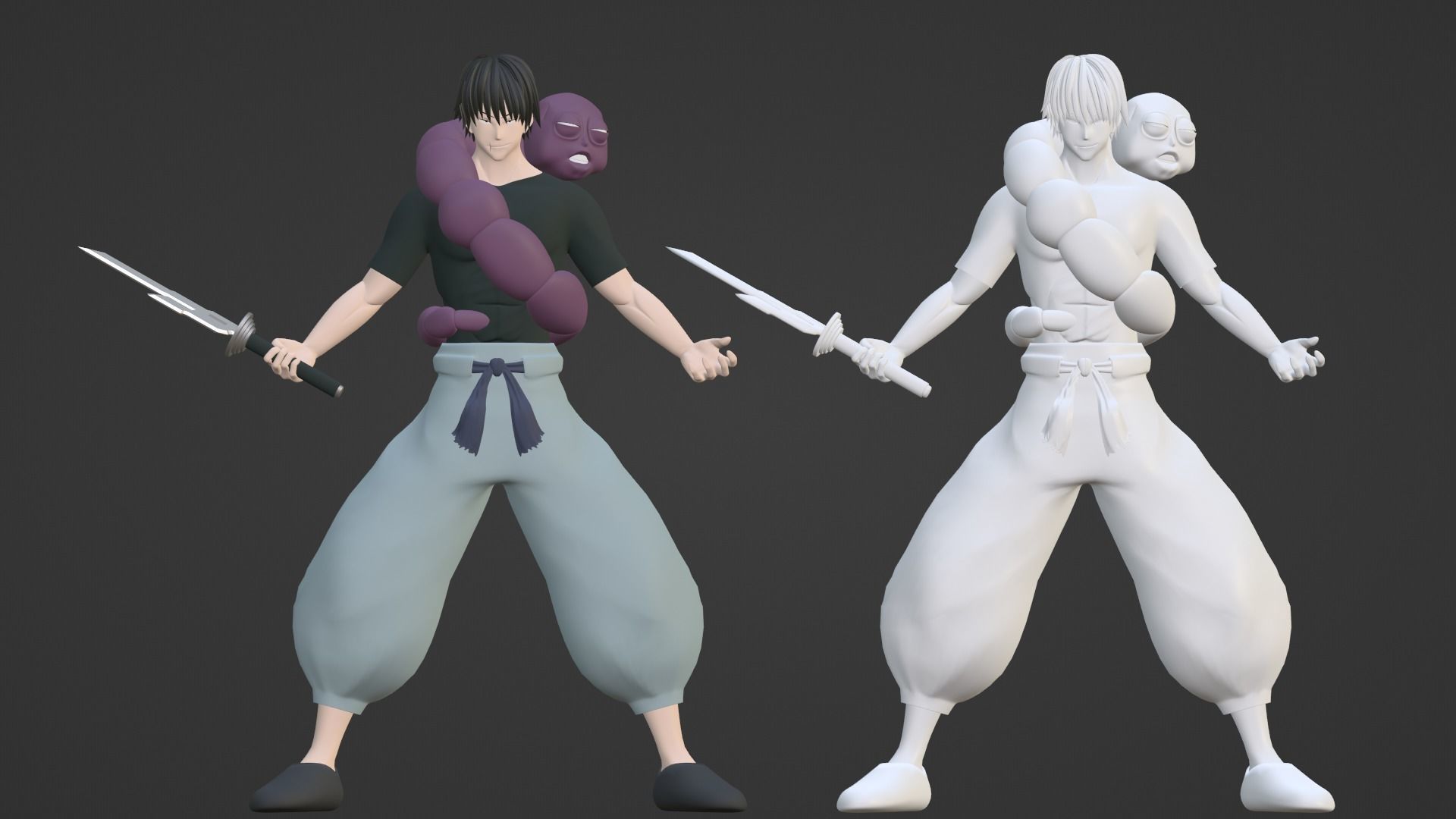 Toji Fushiguro - Jujutsu Kaisen 3D model_15