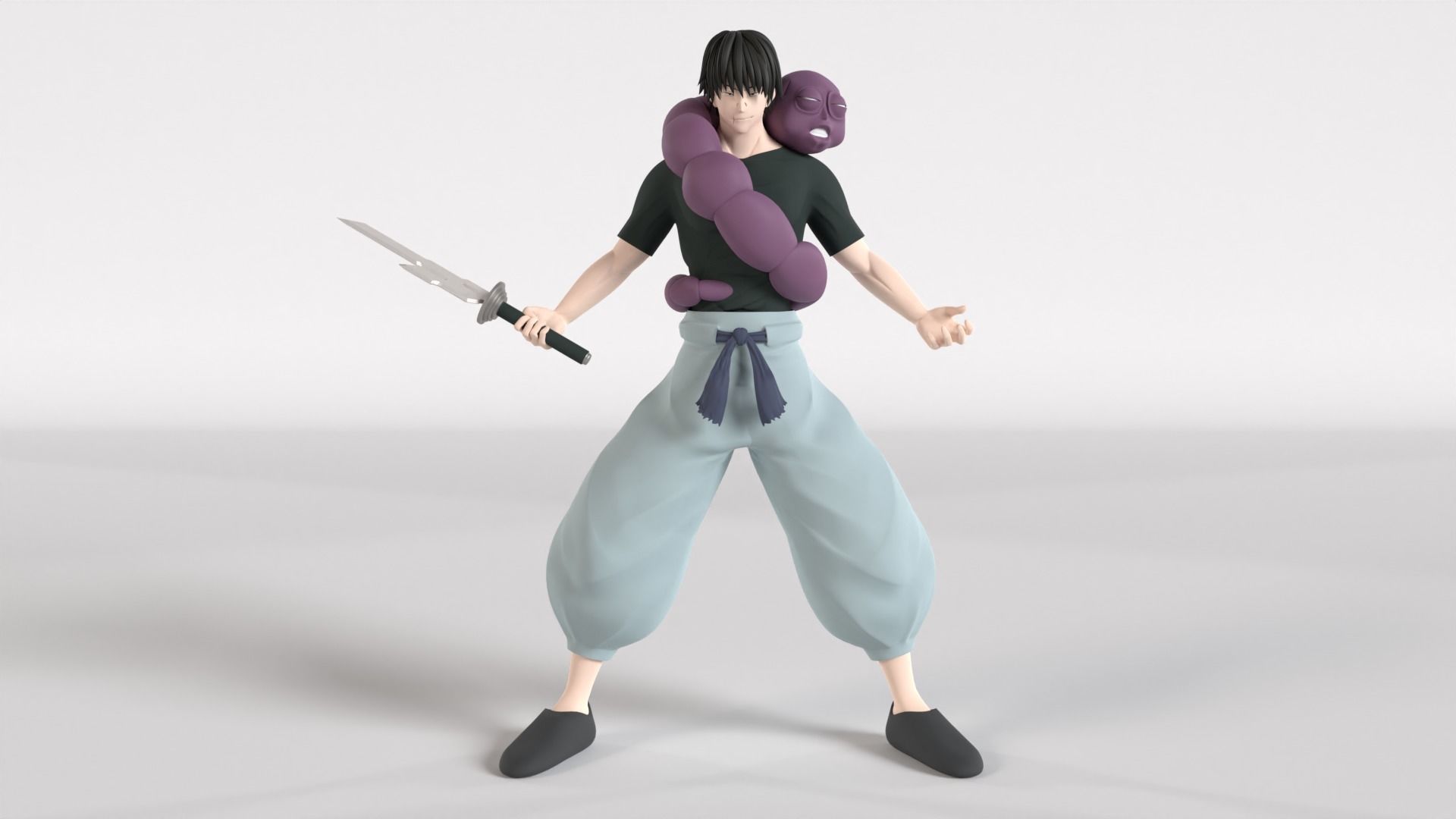 Toji Fushiguro - Jujutsu Kaisen 3D model_2