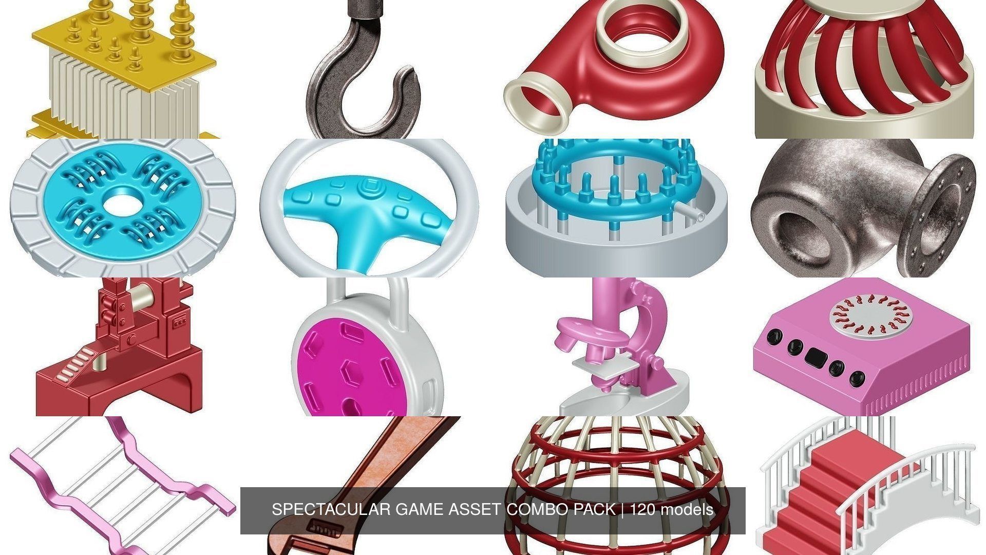 SPECTACULAR GAME ASSET COMBO PACK 3D Model Collection_6