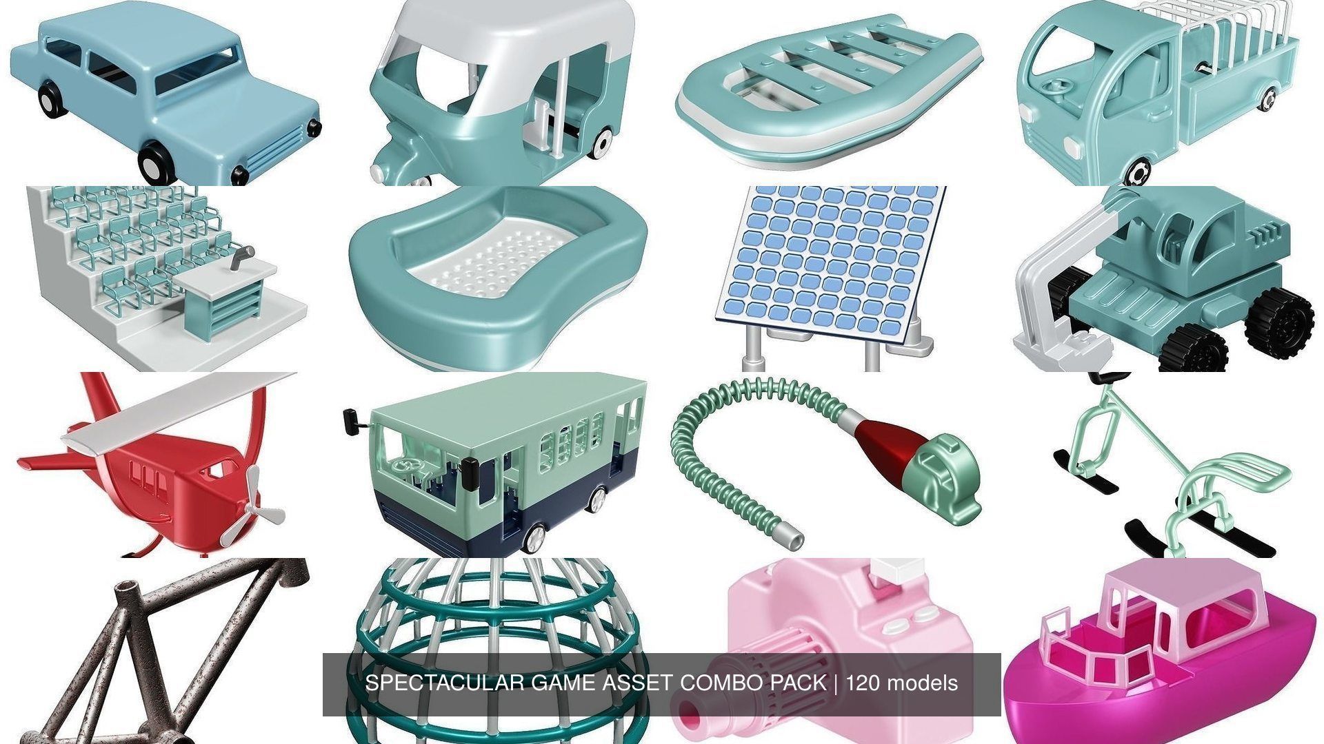 SPECTACULAR GAME ASSET COMBO PACK 3D Model Collection_2