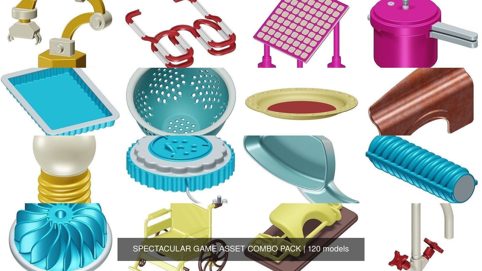 SPECTACULAR GAME ASSET COMBO PACK 3D Model Collection_8